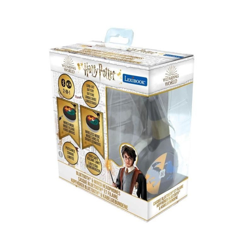HARRY POTTER - 2 in 1 Bluetooth headphones - Comfortable and foldable