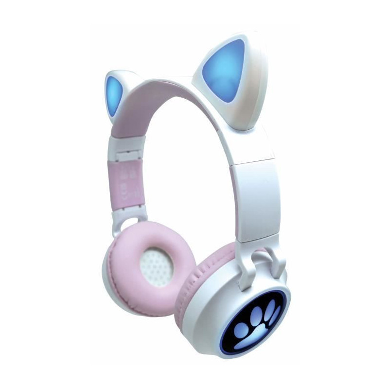 2-in-1 headset with cat ears to listen to your wireless music in Bluet