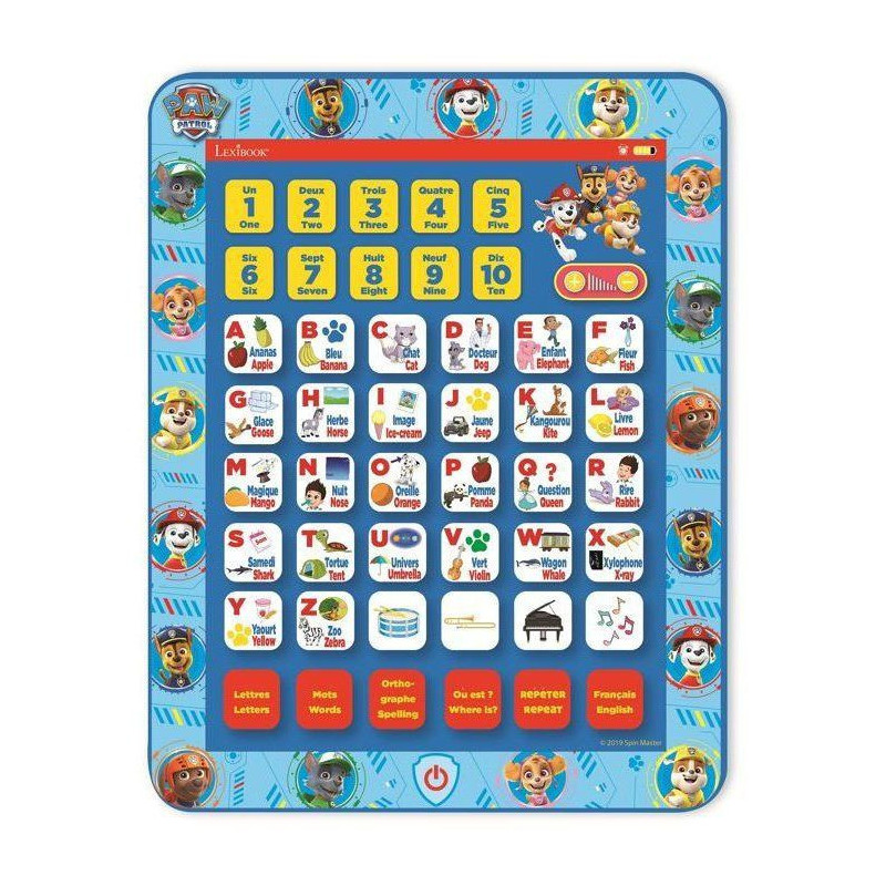 Paw Patrol bilingual educational tablet (EN / FR)