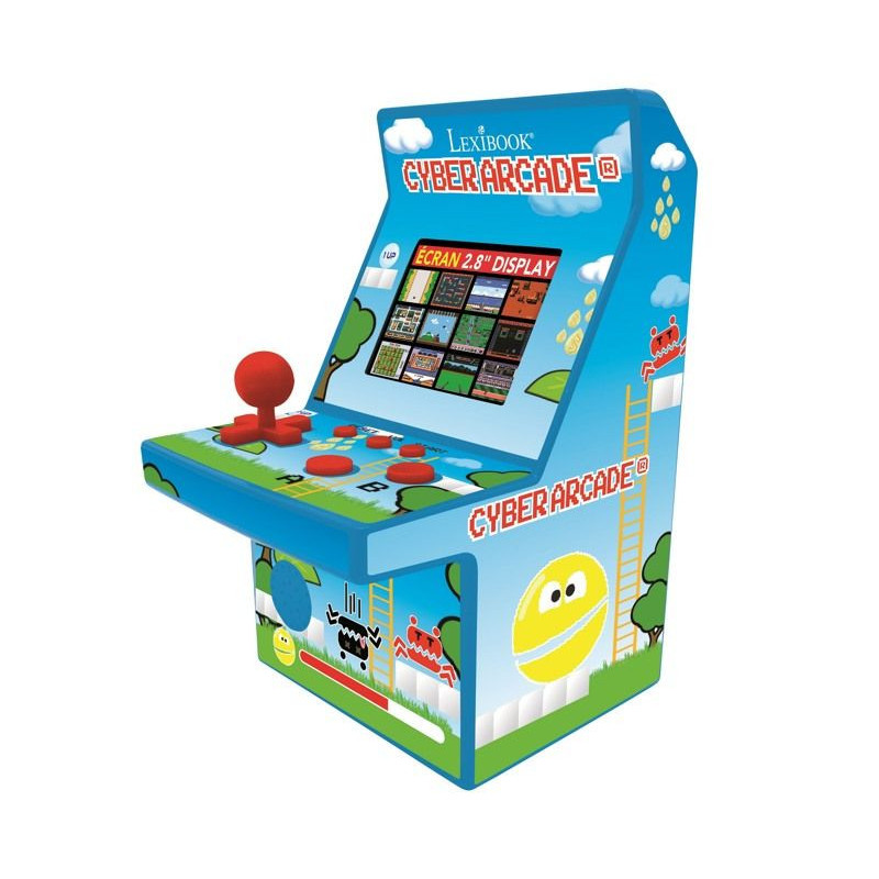 LEXIBOOK - Cyber Arcade Console, 200 Games, LCD Color Screen 2.8