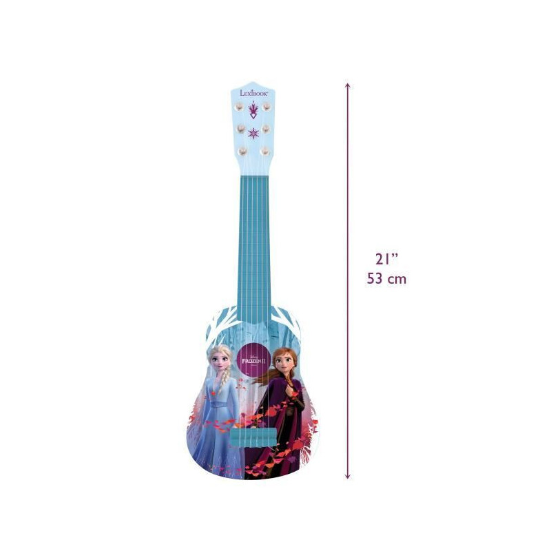 LEXIBOOK - THE QUEEN OF SNOW - Acoustic Guitar Child - Height 53 cm