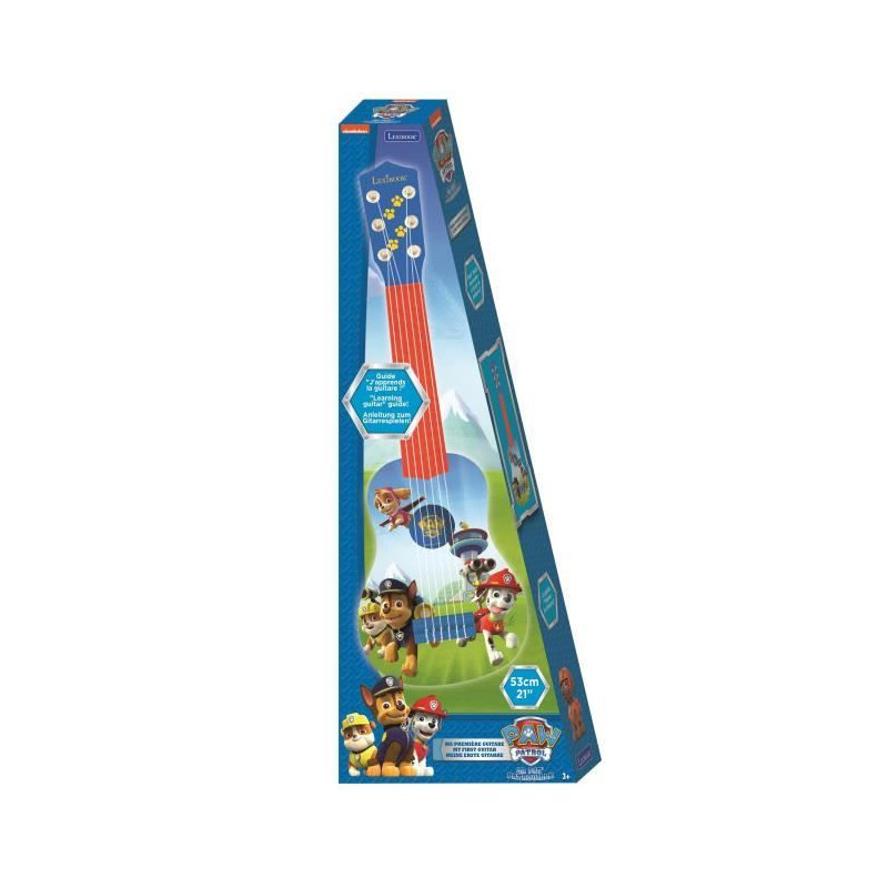 LEXIBOOK - PAT PATROUILLE - Children's Acoustic Guitar - Height 53 cm