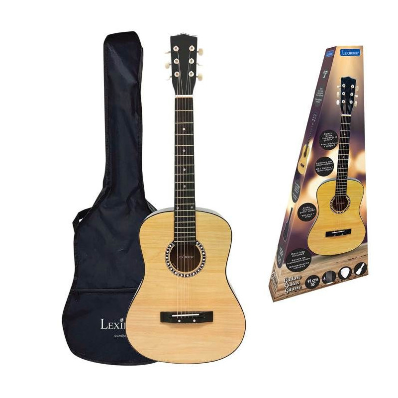 LEXIBOOK Acoustic Wooden Guitar - 91 cm