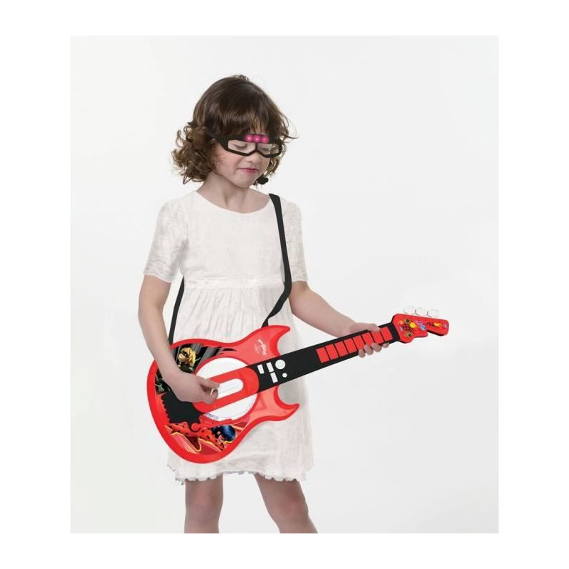 MIRACULOUS - Luminous Electronic Guitar with glasses equipped with a m