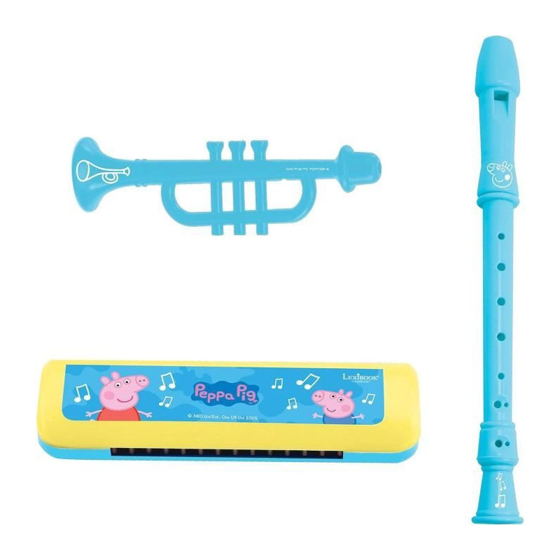 Lexibook - Peppa Pig Musical Set - 7 instruments - Storage in the drum