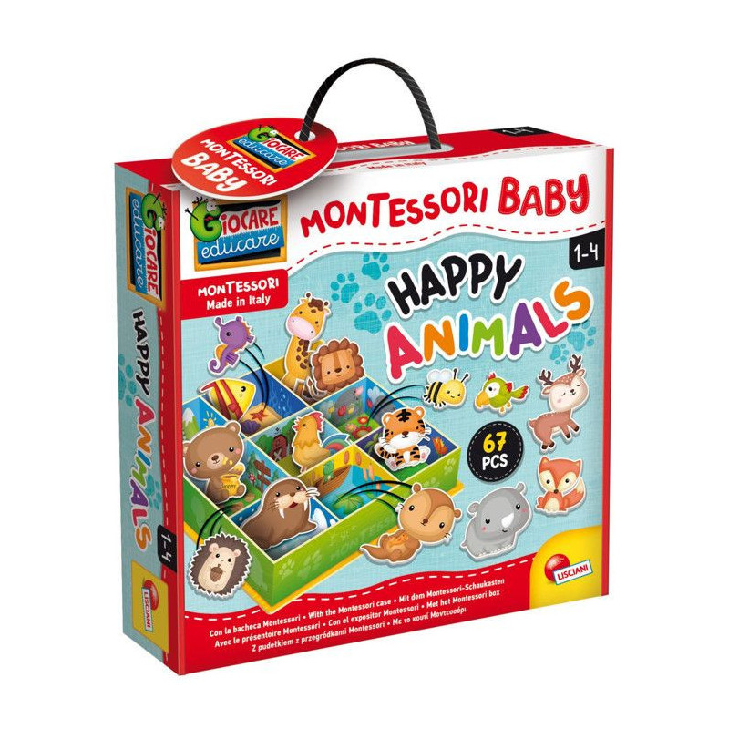 Learning Game - Lisciani - 92772 - Montessori - 3D - 50 self-correctin