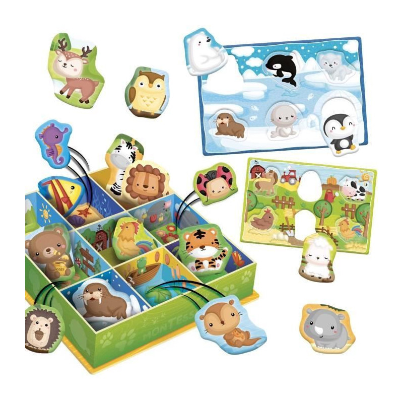Learning Game - Lisciani - 92772 - Montessori - 3D - 50 self-correctin