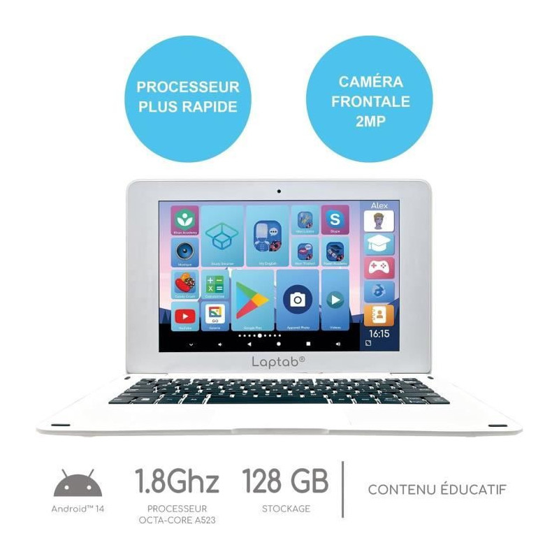 LAPTAB touchscreen laptop for children aged 7 and over - LEXIBOOK bran