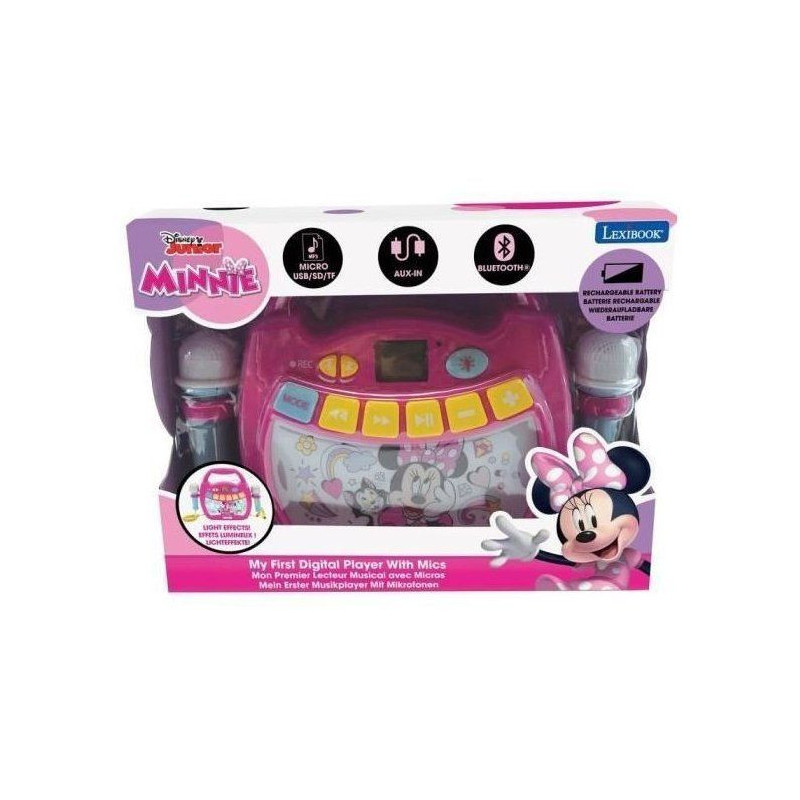 MINNIE MOUSE - Bluetooth Speaker - Light Effects, Microphones and Rech