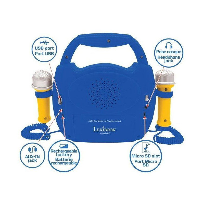 LA PAT 'PATROUILLE - Bluetooth speaker - Light Effects, Microphones an