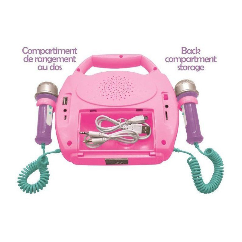 LEXIBOOK - Unicorn Bluetooth Speaker - Light Effects, Microphones and