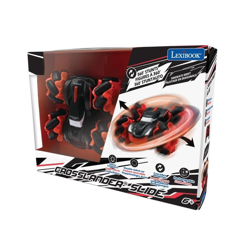 LEXIBOOK - CROSSLANDER SLIDE - Off-road remote control car with double