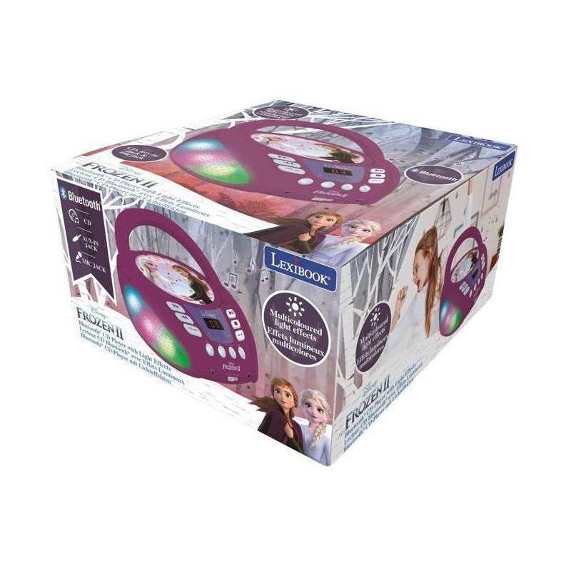 Frozen Bluetooth CD Player with Light Effects