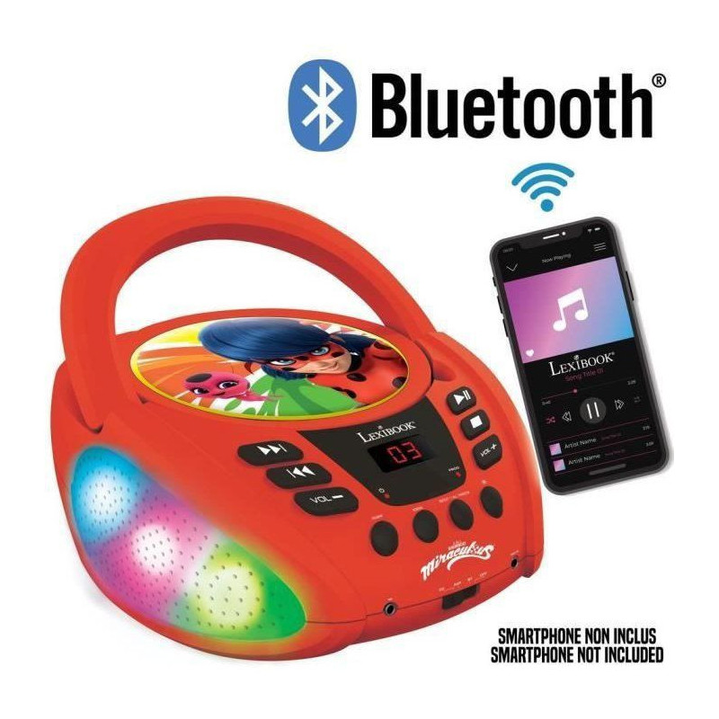 MIRACULOUS - Bluetooth CD player - Illuminated