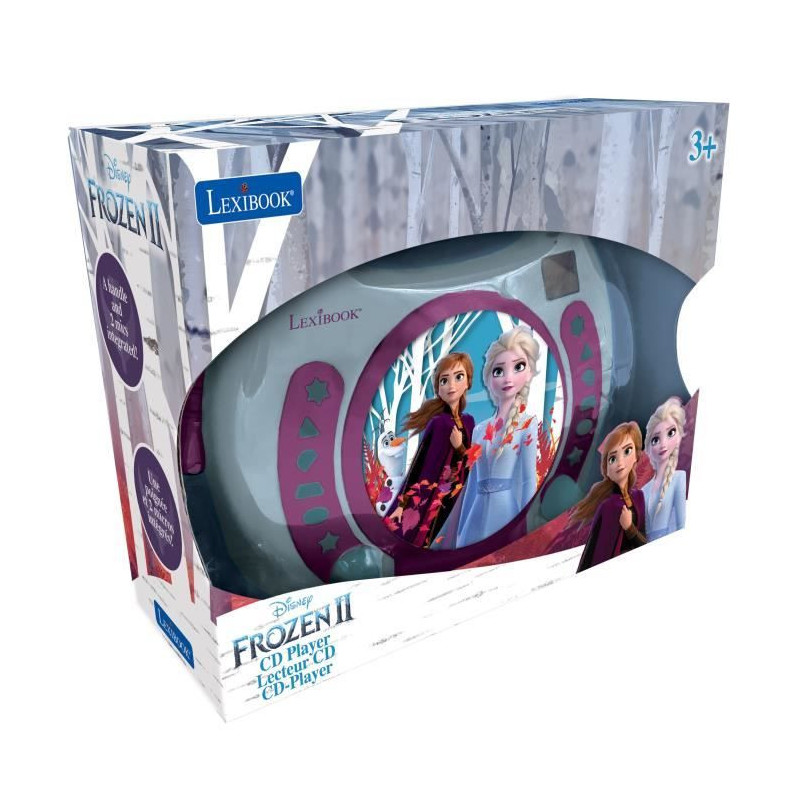 LEXIBOOK - THE QUEEN OF SNOW - CD Player Karaoke Kid with 2 microphone