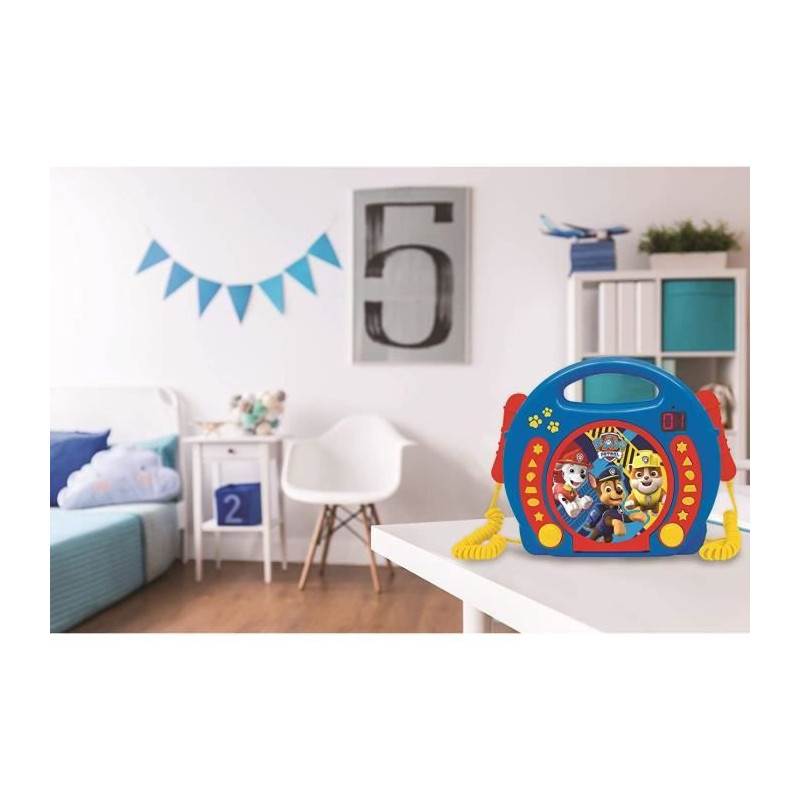 LEXIBOOK - PAT 'PATROUILLE - CD Player Kid Karaoke with 2 microphones