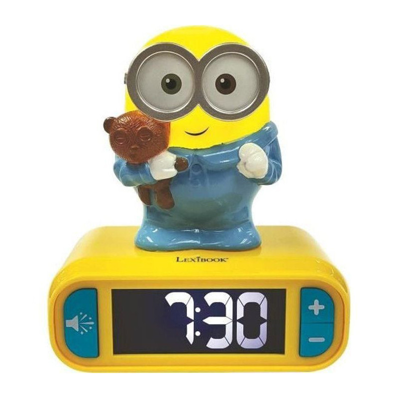 MINIONS Alarm clock with 3D night light and sound effects - LEXIBOOK