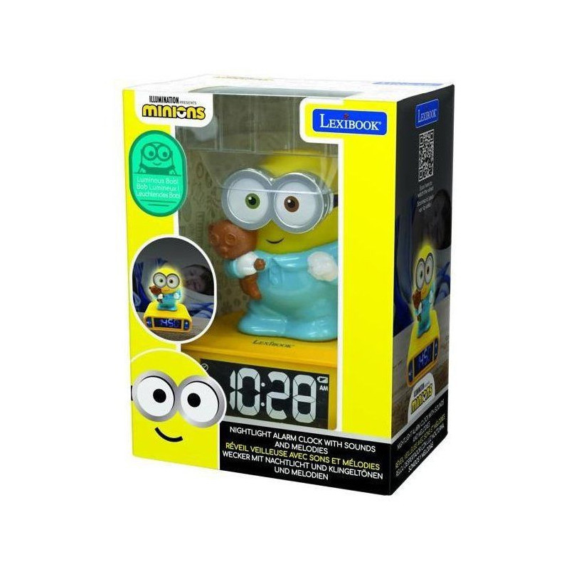 MINIONS Alarm clock with 3D night light and sound effects - LEXIBOOK