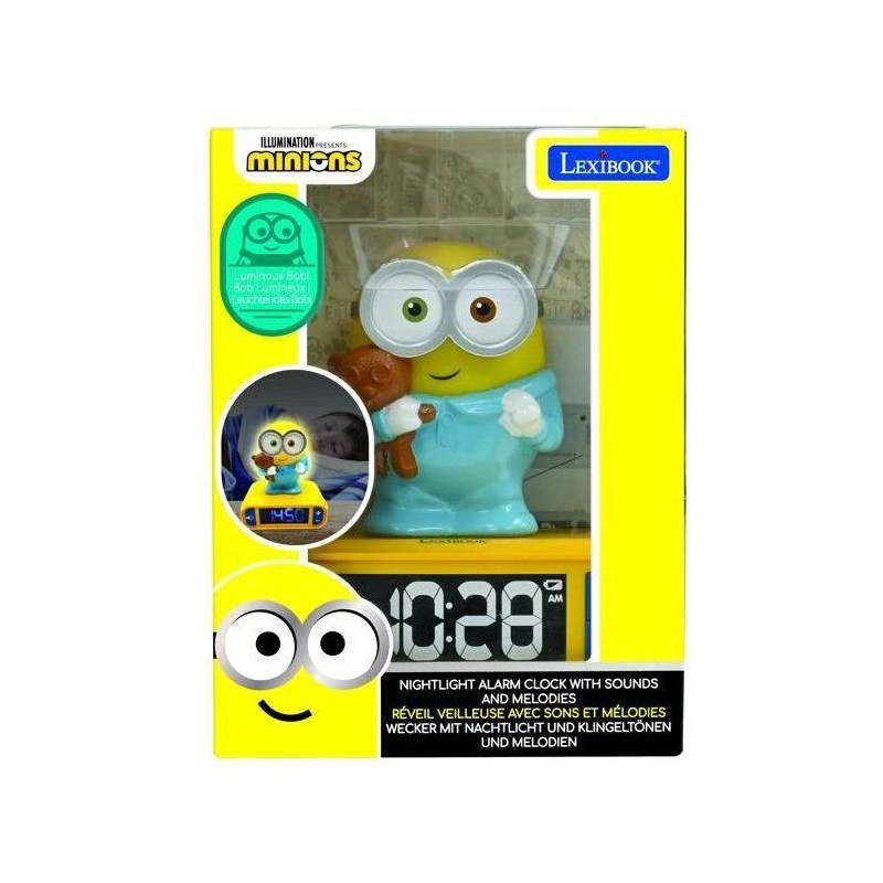 MINIONS Alarm clock with 3D night light and sound effects - LEXIBOOK