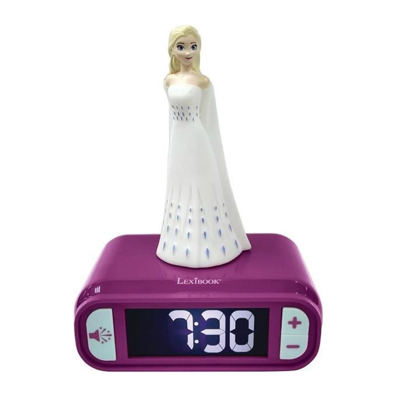 LEXIBOOK - The Snow Queen II - Radio Alarm Clock Nightlight