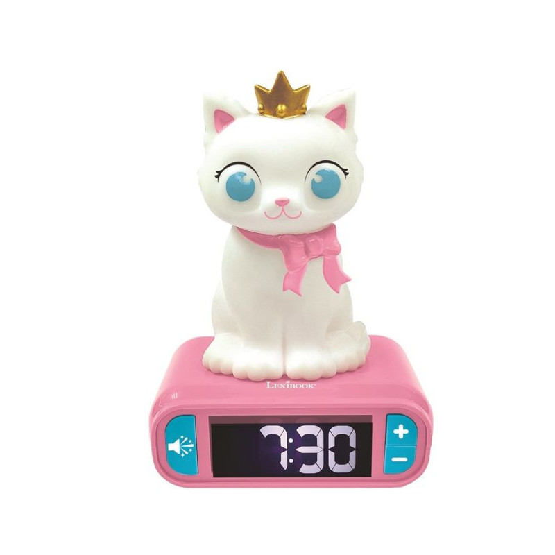 3D Cat Night Light Alarm Clock and sound effects