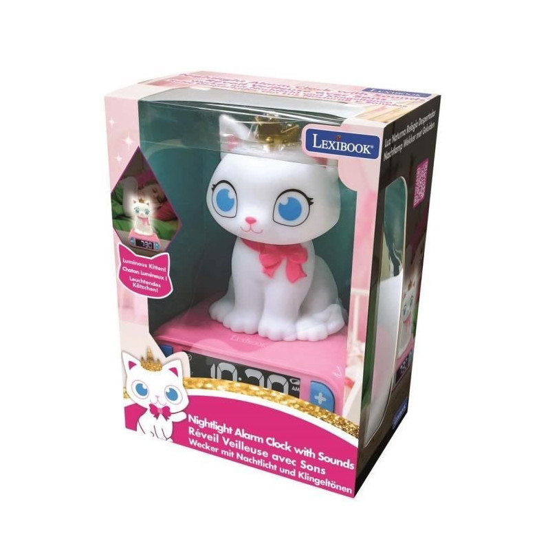 3D Cat Night Light Alarm Clock and sound effects