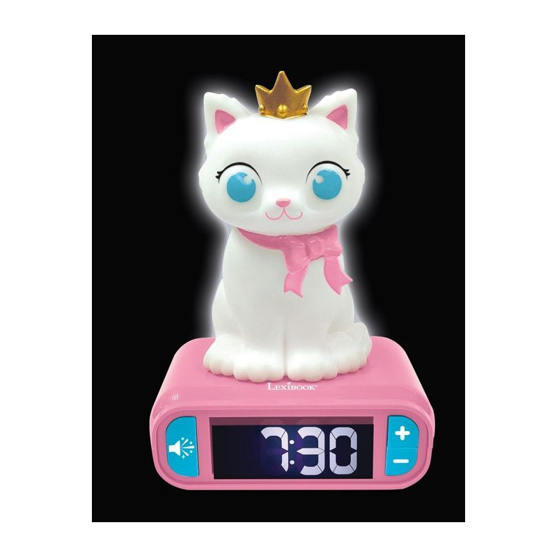 3D Cat Night Light Alarm Clock and sound effects
