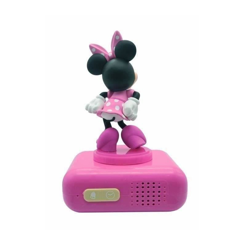 Digital alarm clock with 3D Minnie night light and sound effects