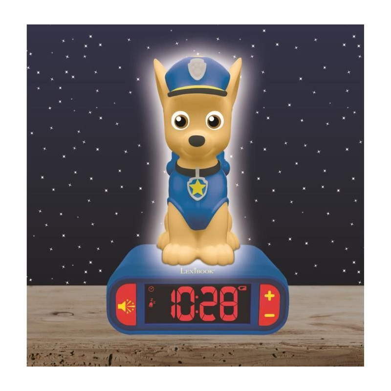 LEXIBOOK - Children's alarm clock with night light La Pat 'Patrouille