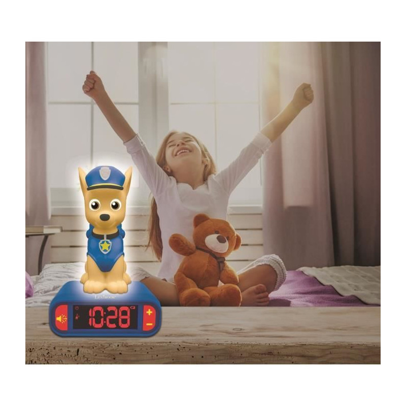 LEXIBOOK - Children's alarm clock with night light La Pat 'Patrouille
