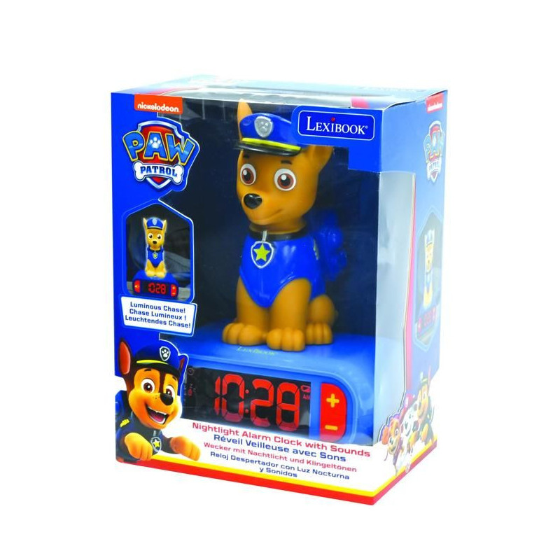LEXIBOOK - Children's alarm clock with night light La Pat 'Patrouille