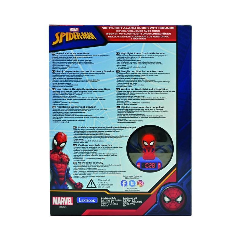 Spider-Man Clock Radio Alarm Clock