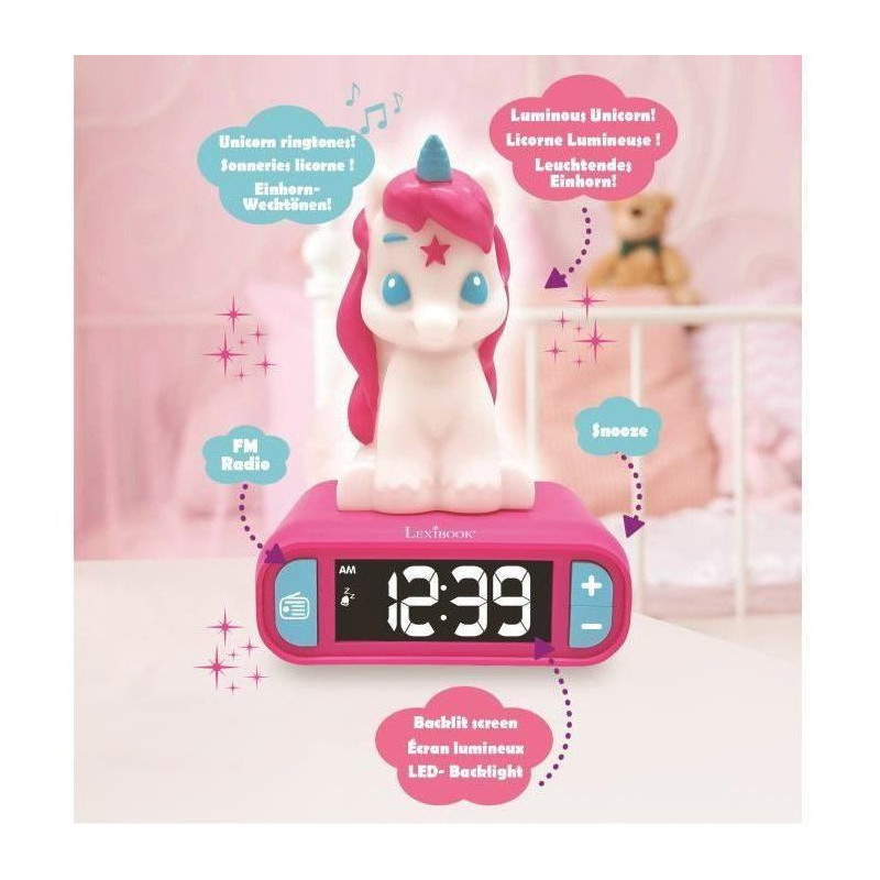 Unicorn Nightlight Alarm Clock