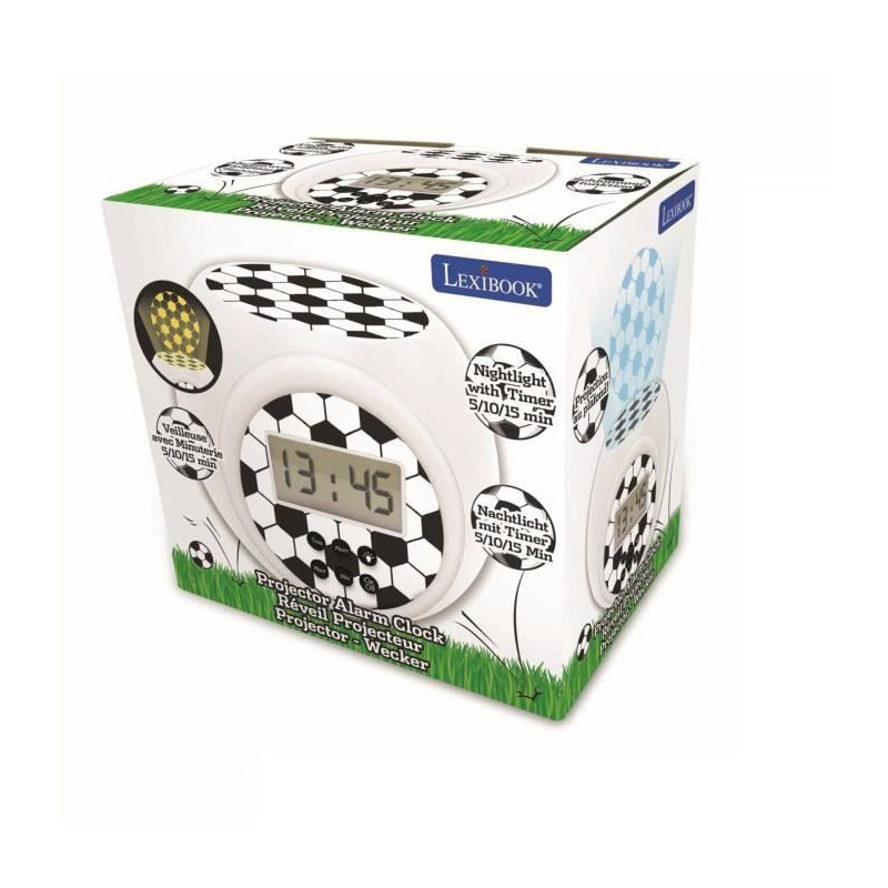 Alarm clock projector Football edition timer function LEXIBOOK