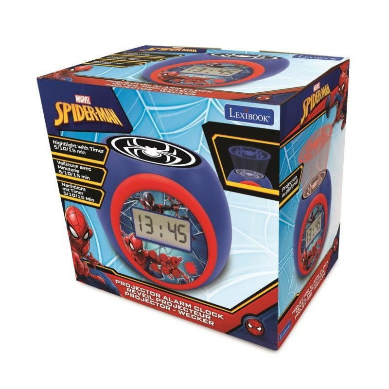 SPIDER-MAN Alarm clock projector timer function LEXIBOOK