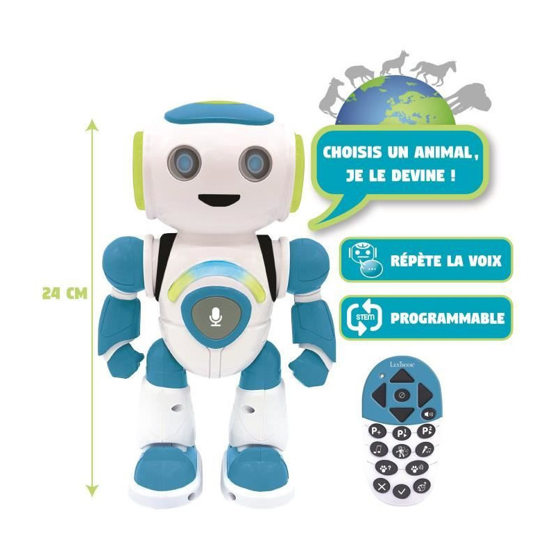 LEXIBOOK - POWERMAN Junior - Interactive Educational Robot - Ages 3+