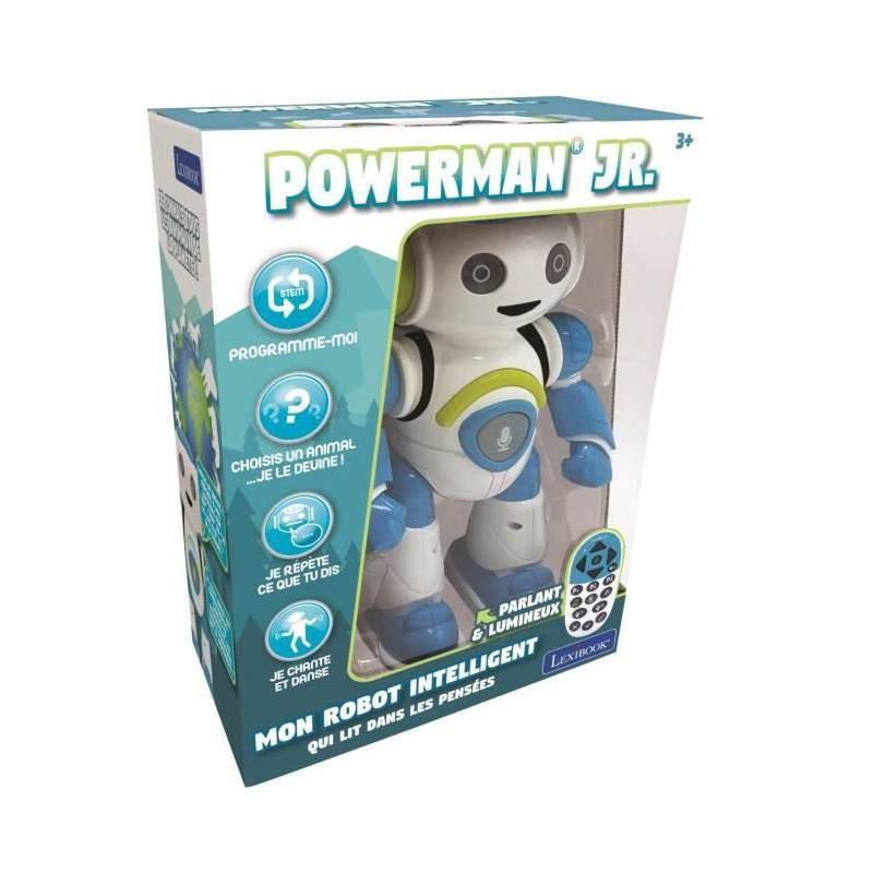 LEXIBOOK - POWERMAN Junior - Interactive Educational Robot - Ages 3+