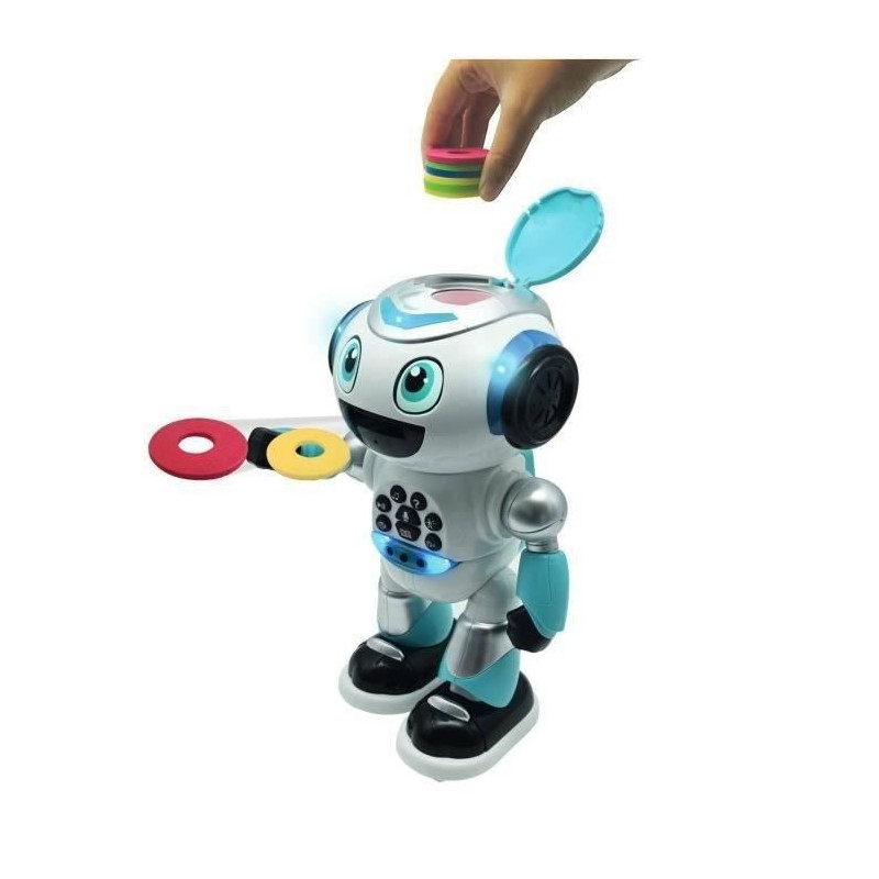 Powerman Programmable Robot with Quiz, Music, Games, Disc Throw, Stori