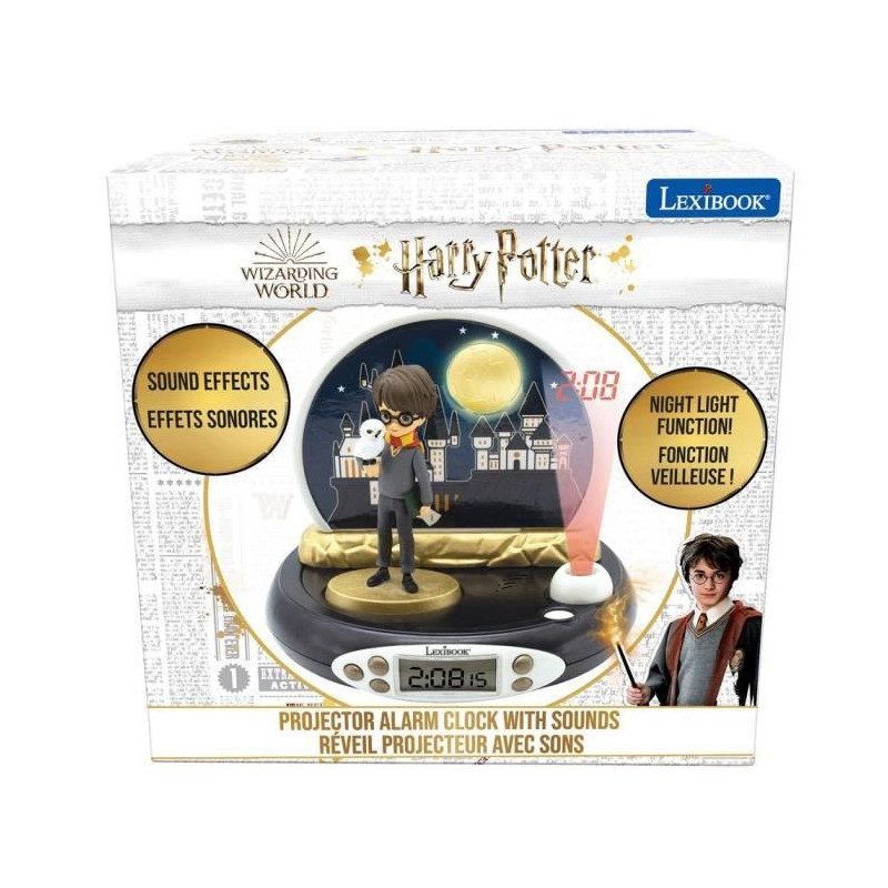 HARRY POTTER - 3D Projector Alarm Clock - Magic Sounds