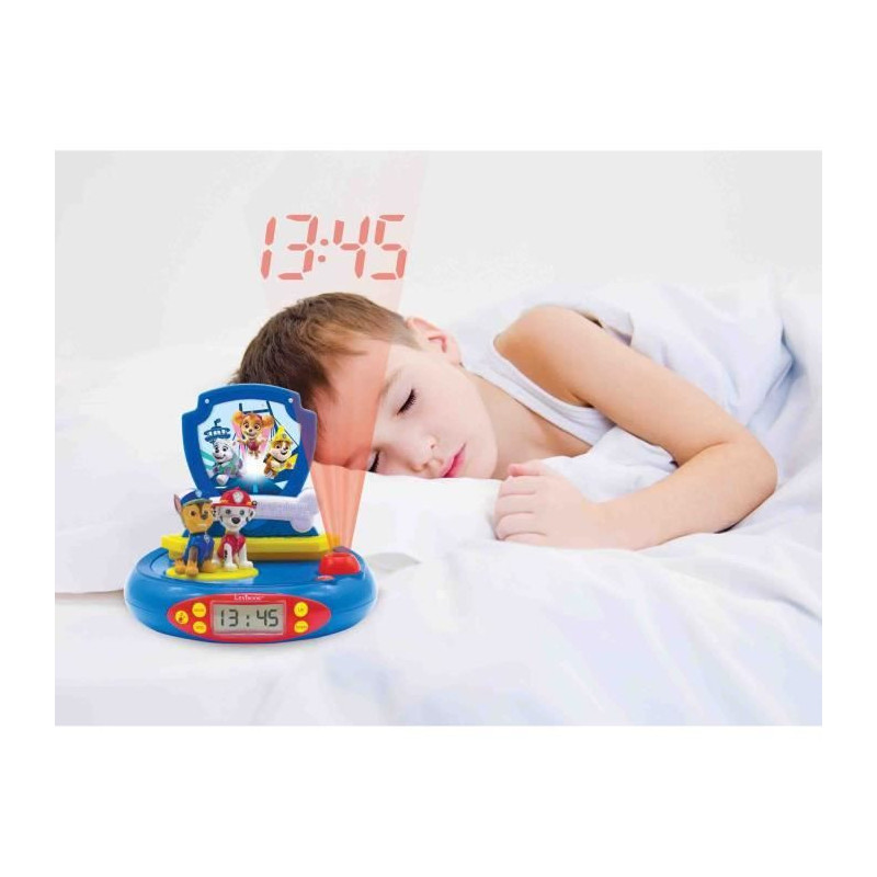 LEXIBOOK - PAT PATROUILLE - Radio Child Alarm Clock with Projections I