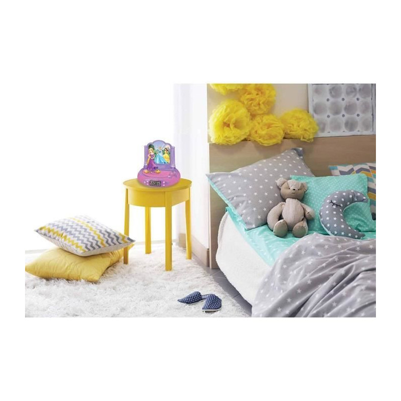 LEXIBOOK - DISNEY PRINCESSES - Child Alarm Clock Radio with Projection