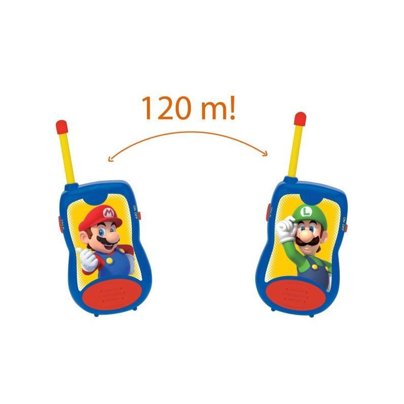 SUPER MARIO Children's walkie-talkie 120 meters of range - LEXIBOOK