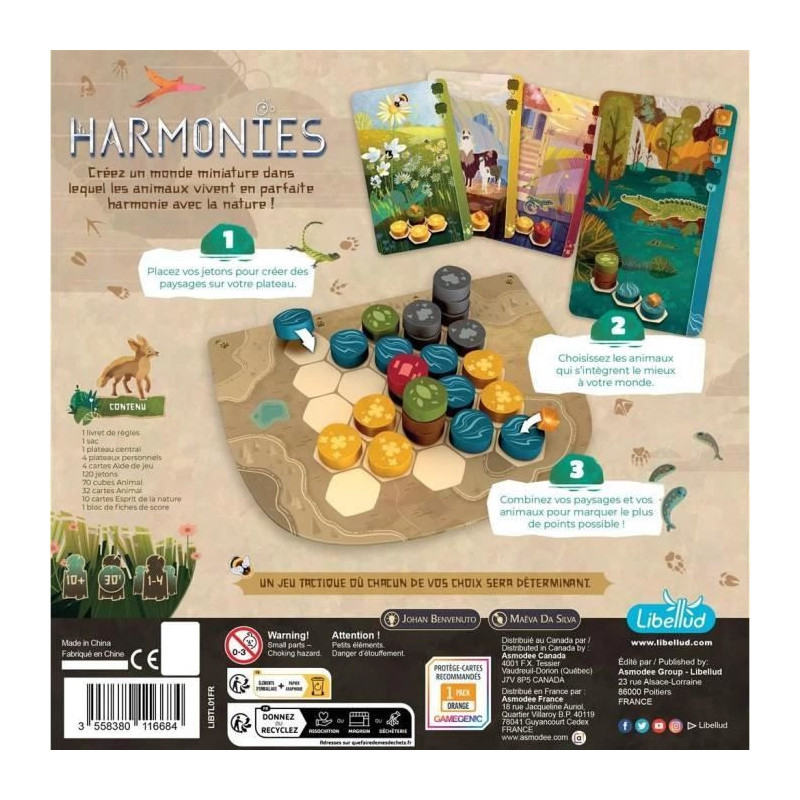 Board game - LIBELLUD - Harmonies - 8 years old - Indoor - Mixed - Boa