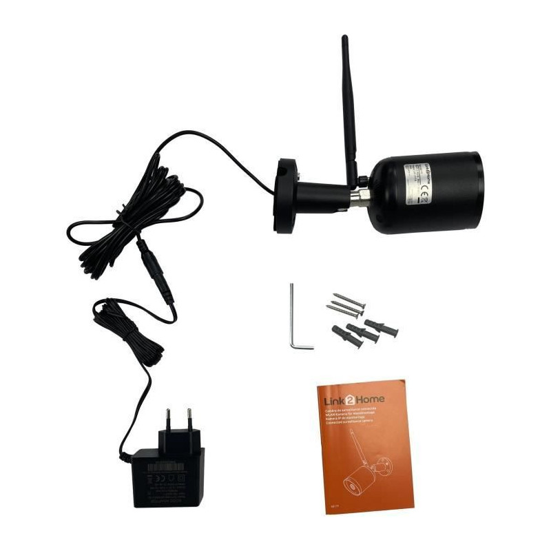 WiFi Camera - LINK2HOME - Indoor/Outdoor - 1080P HD, Night Vision, Mot