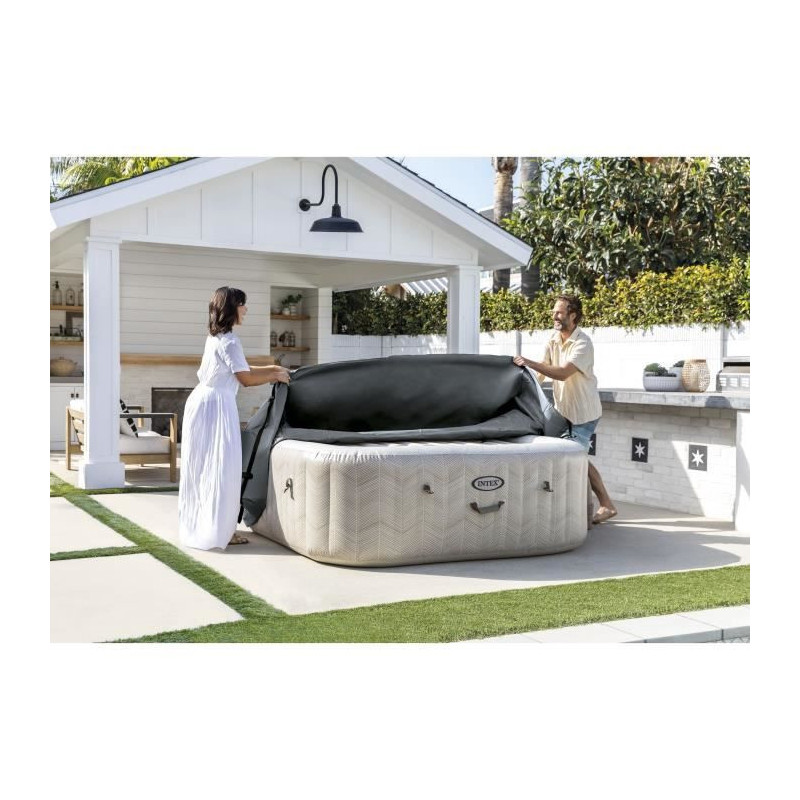 Thermal Cover - INTEX - PureSpa Square - 6 places - Prevents heat loss
