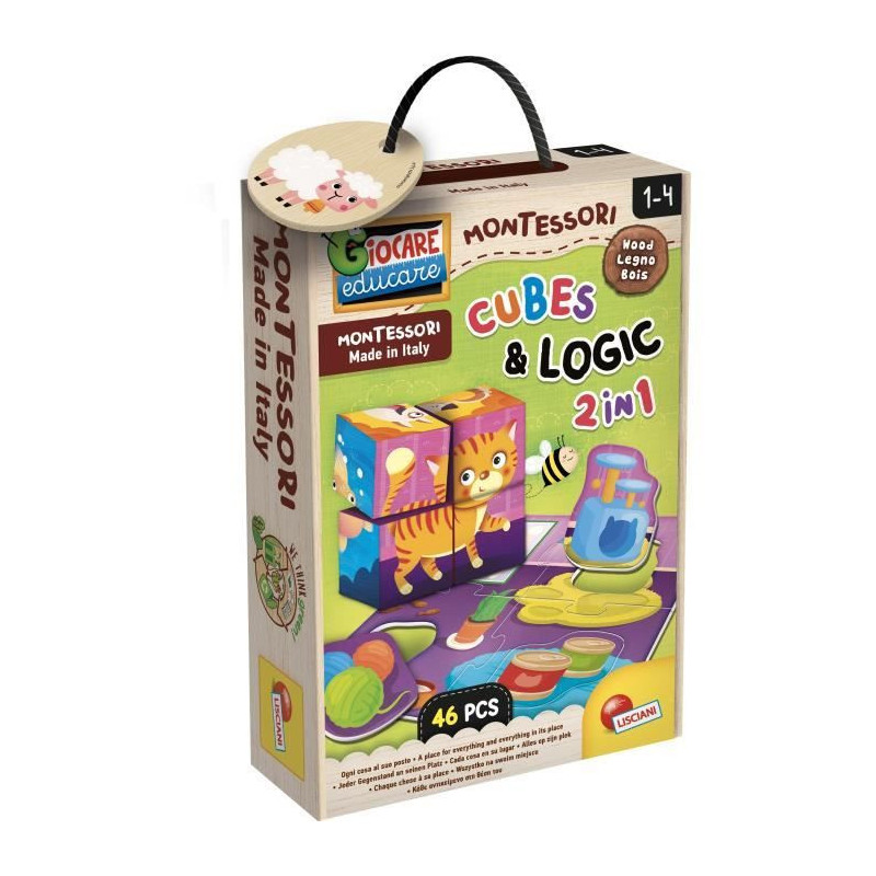 Wooden game for animals and logic - LISCIANI - Dexterity and observati
