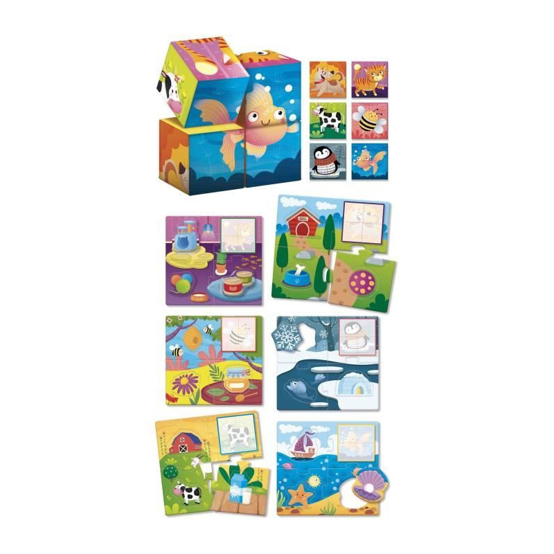 Wooden game for animals and logic - LISCIANI - Dexterity and observati