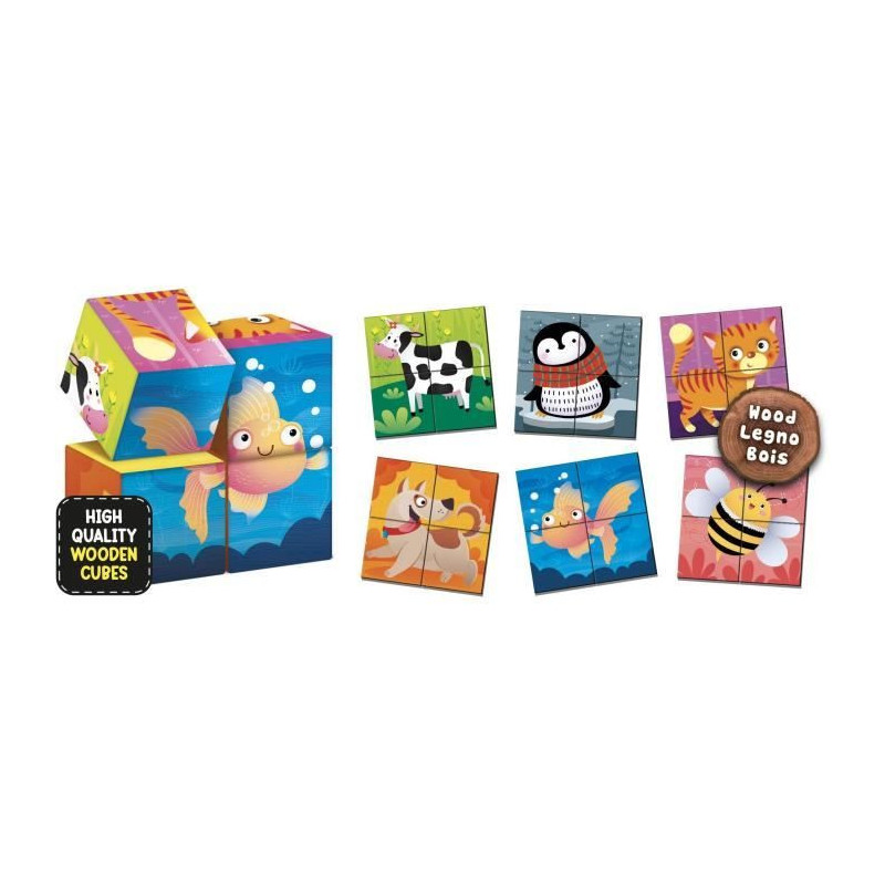 Wooden game for animals and logic - LISCIANI - Dexterity and observati
