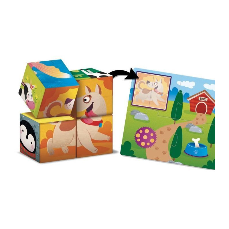 Wooden game for animals and logic - LISCIANI - Dexterity and observati