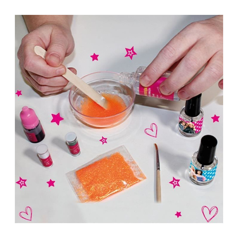 Barbie nail art color nail polish that changes color - Lisciani